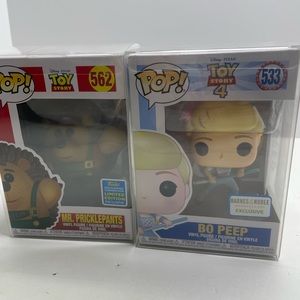 Funko Pop! Disney Toy Story Mr Pricklepants 562 And Bo Peep 533 Lot Of 2